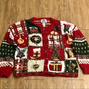 Vintage Womens Tiara Int. “Ugly” Christmas Sweater